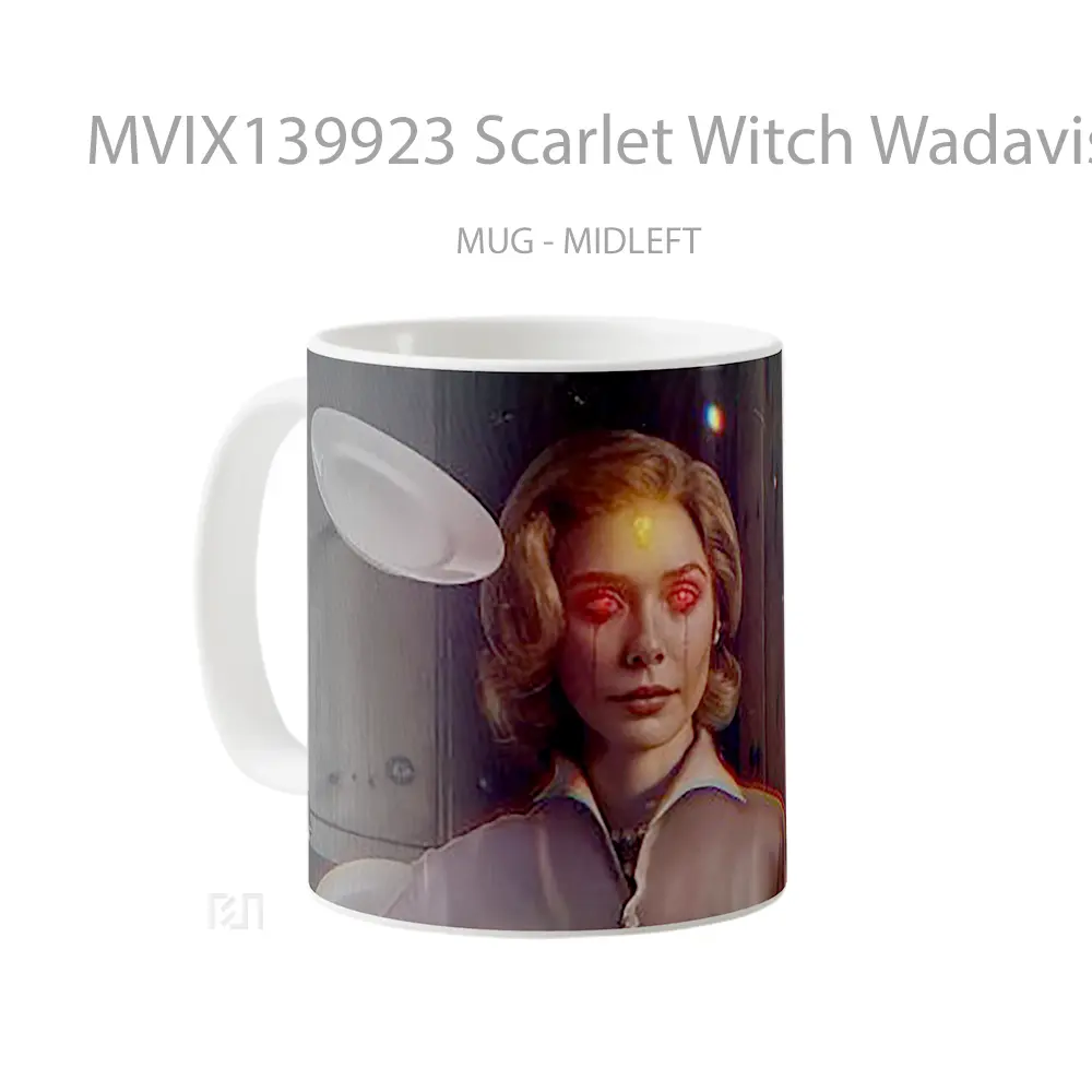 Mug Scarlet Witch Wadavision Gelas Superhero - All-side / Desain