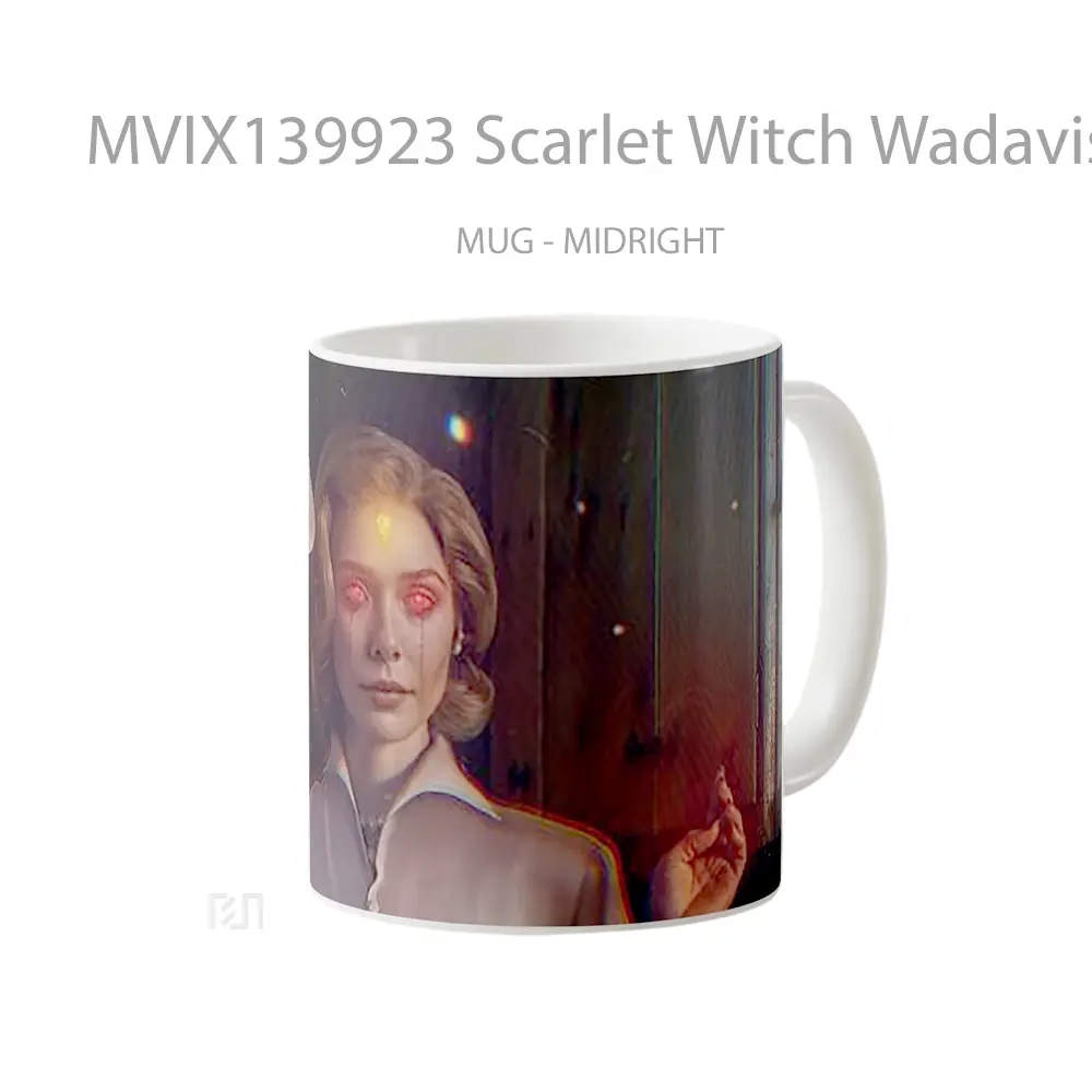 Mug Scarlet Witch Wadavision Gelas Superhero - All-side / Desain