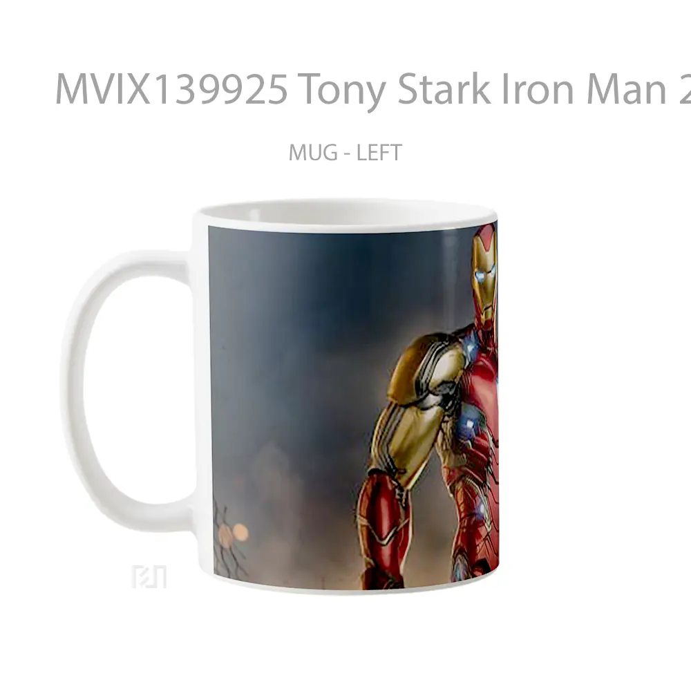 Mug Tony Stark Iron Man 2021 Gelas Superhero - All-side / Desain