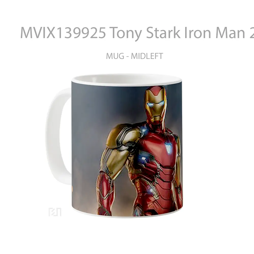 Mug Tony Stark Iron Man 2021 Gelas Superhero - All-side / Desain