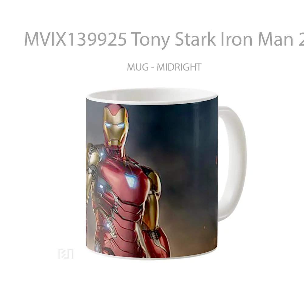 Mug Tony Stark Iron Man 2021 Gelas Superhero - All-side / Desain