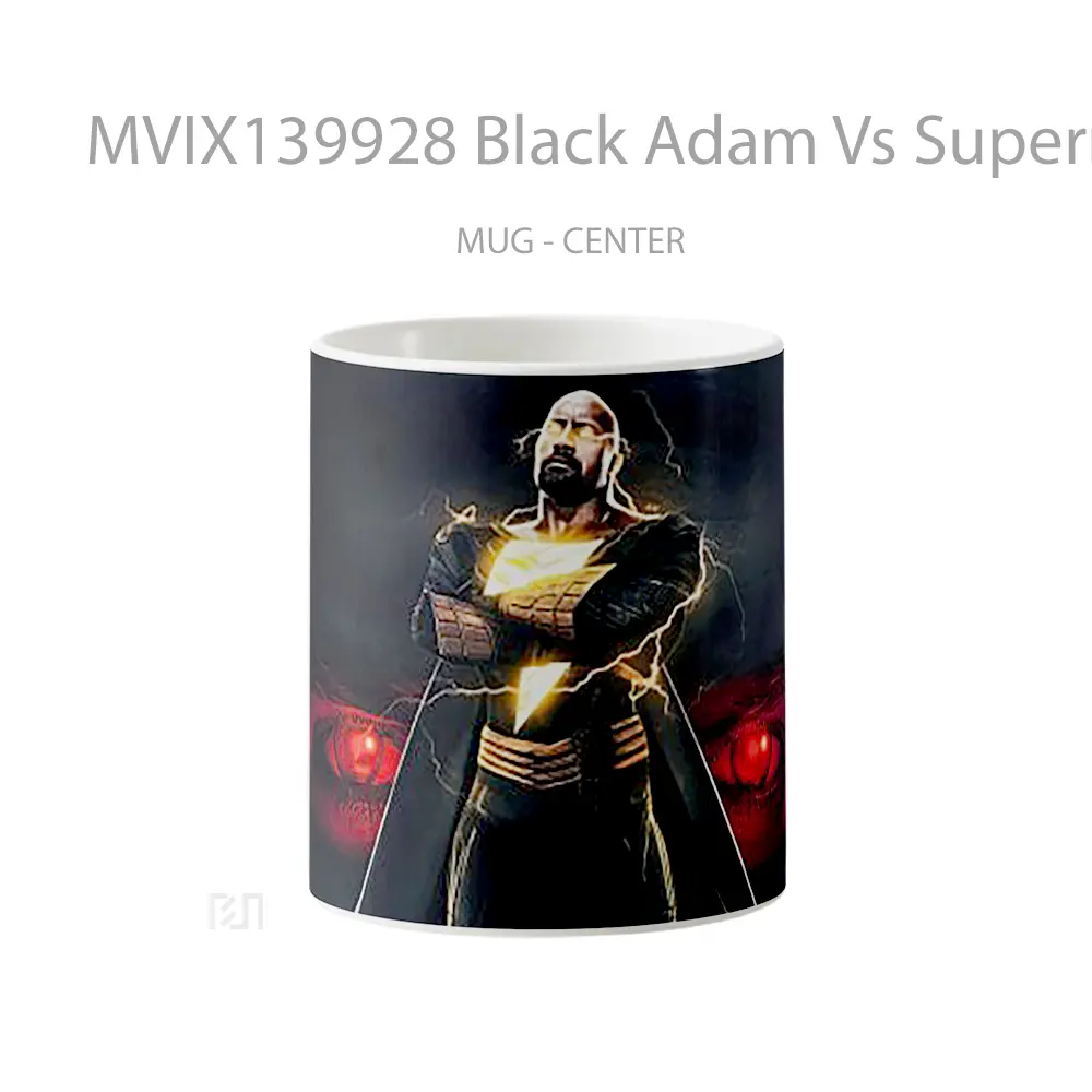 Mug Black Adam Vs Superman V2 Gelas Superhero