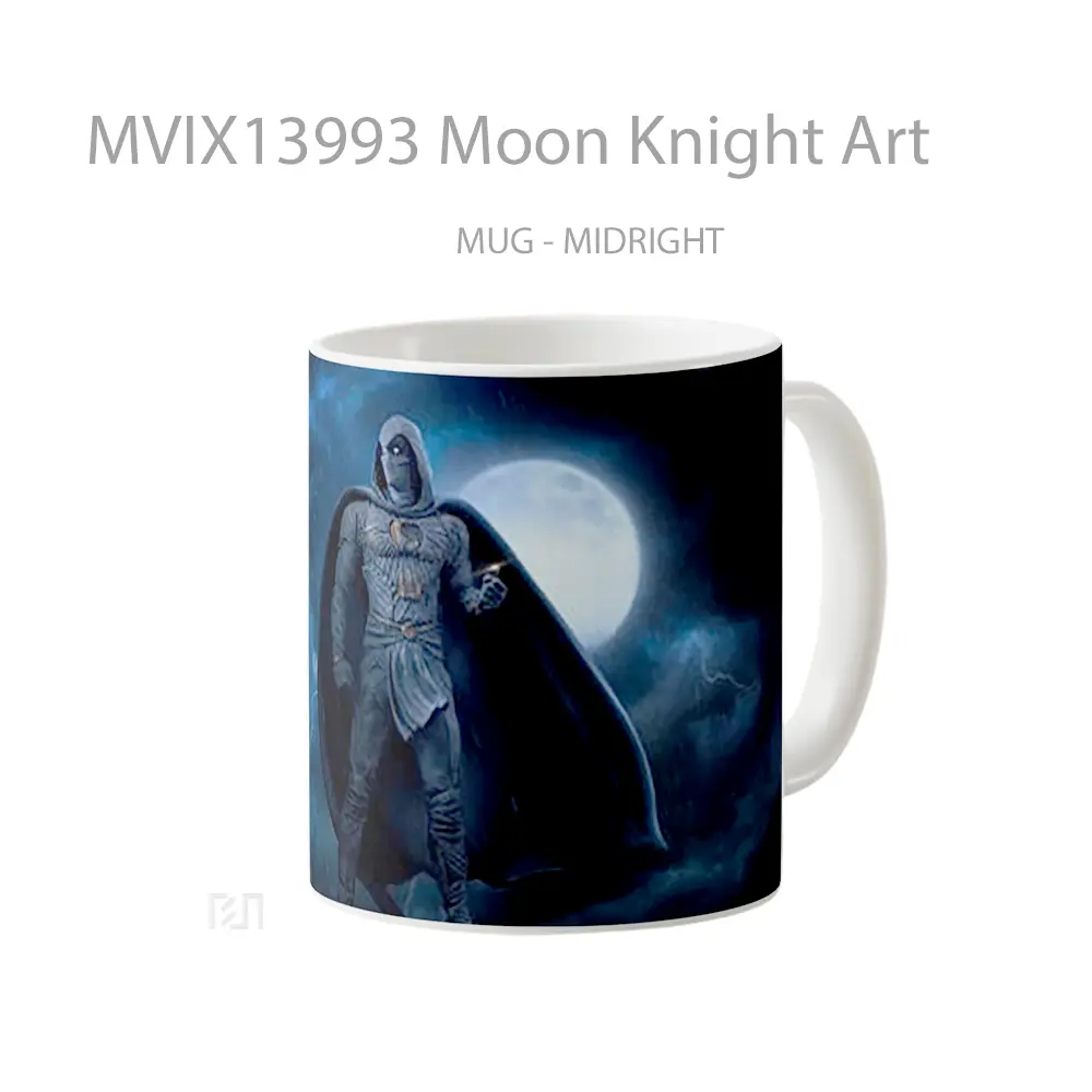 Mug Moon Knight Art Gelas Fantasi - All-side / Desain