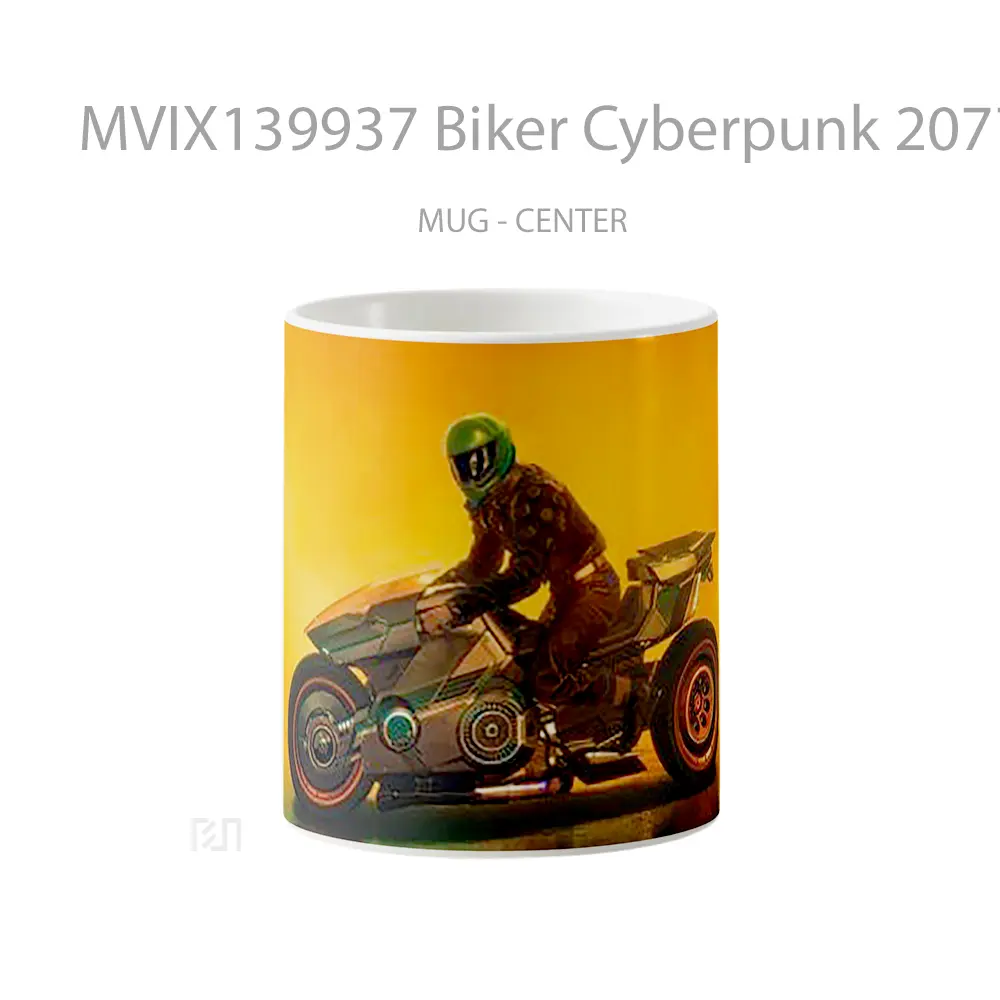 Mug Biker Cyberpunk 2077 Cangkir Gamer