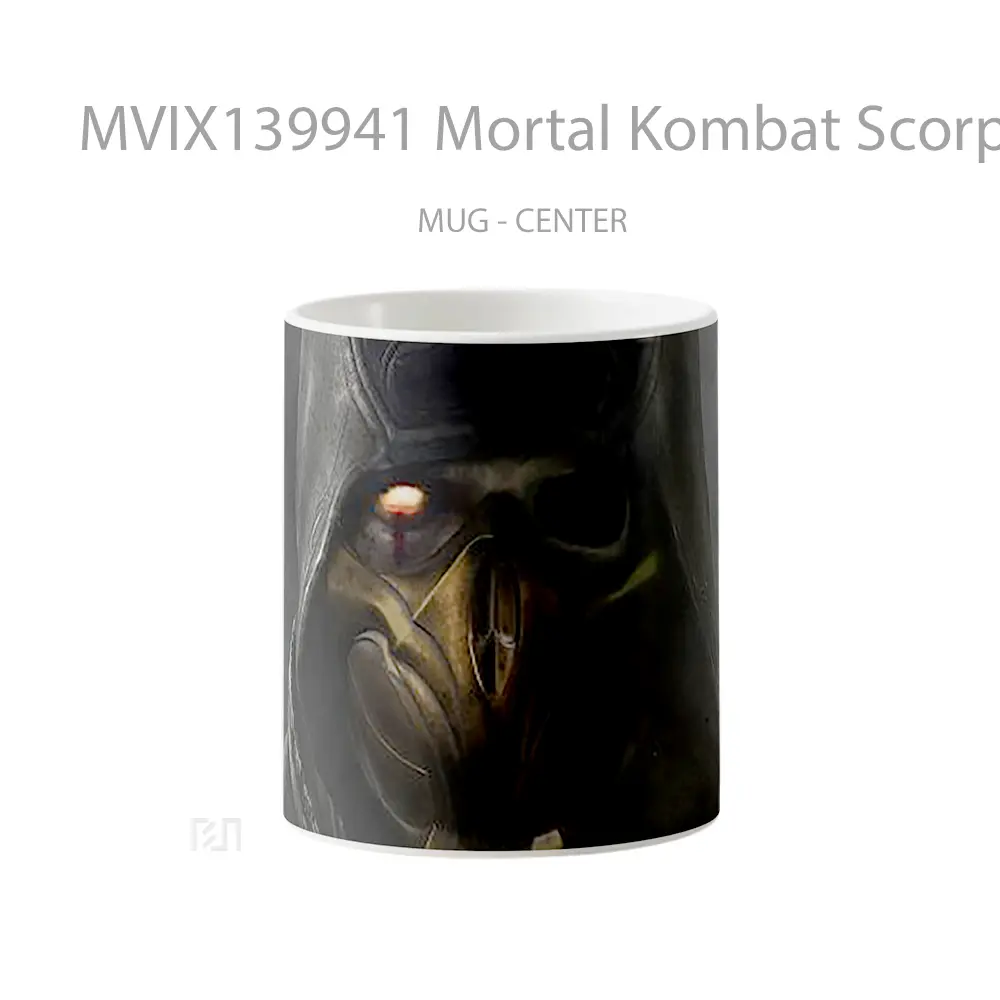 Mug Mortal Kombat Scorpion Darkness Gelas Keramik Unik