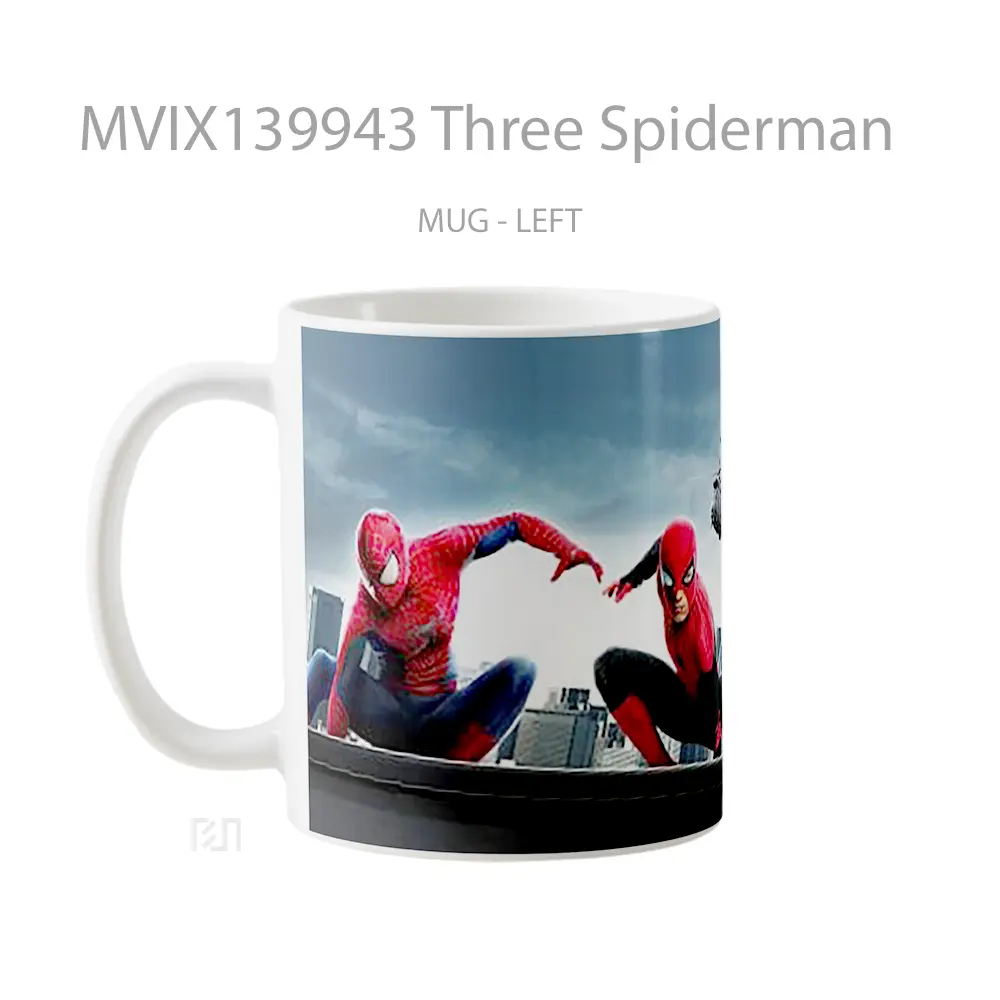 Mug Three Spiderman Gelas Superhero - All-side / Desain