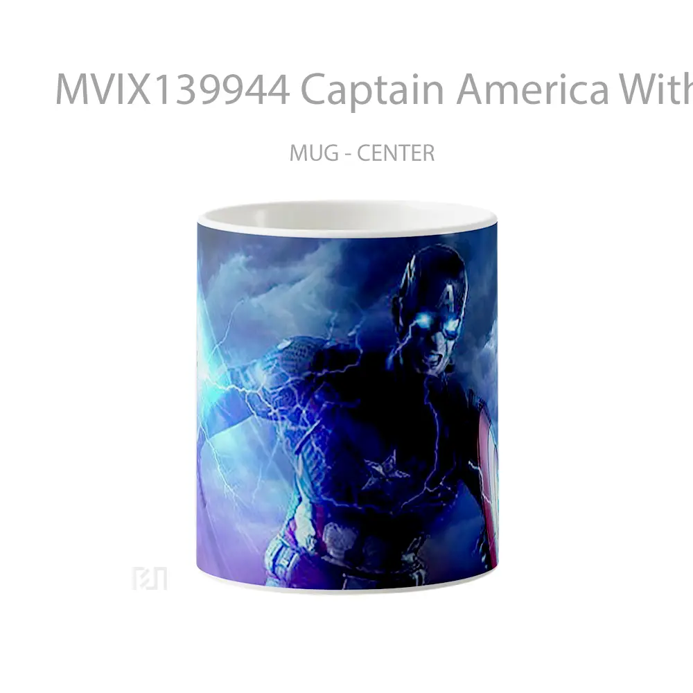 Mug Captain America With Hammer And Shield Gelas Superhero