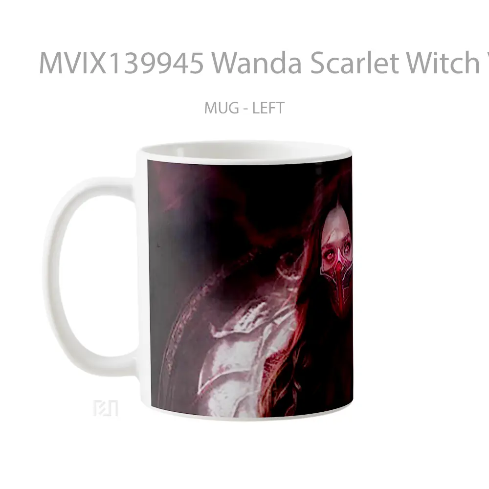 Mug Wanda Scarlet Witch V2 Gelas Superhero - All-side / Desain