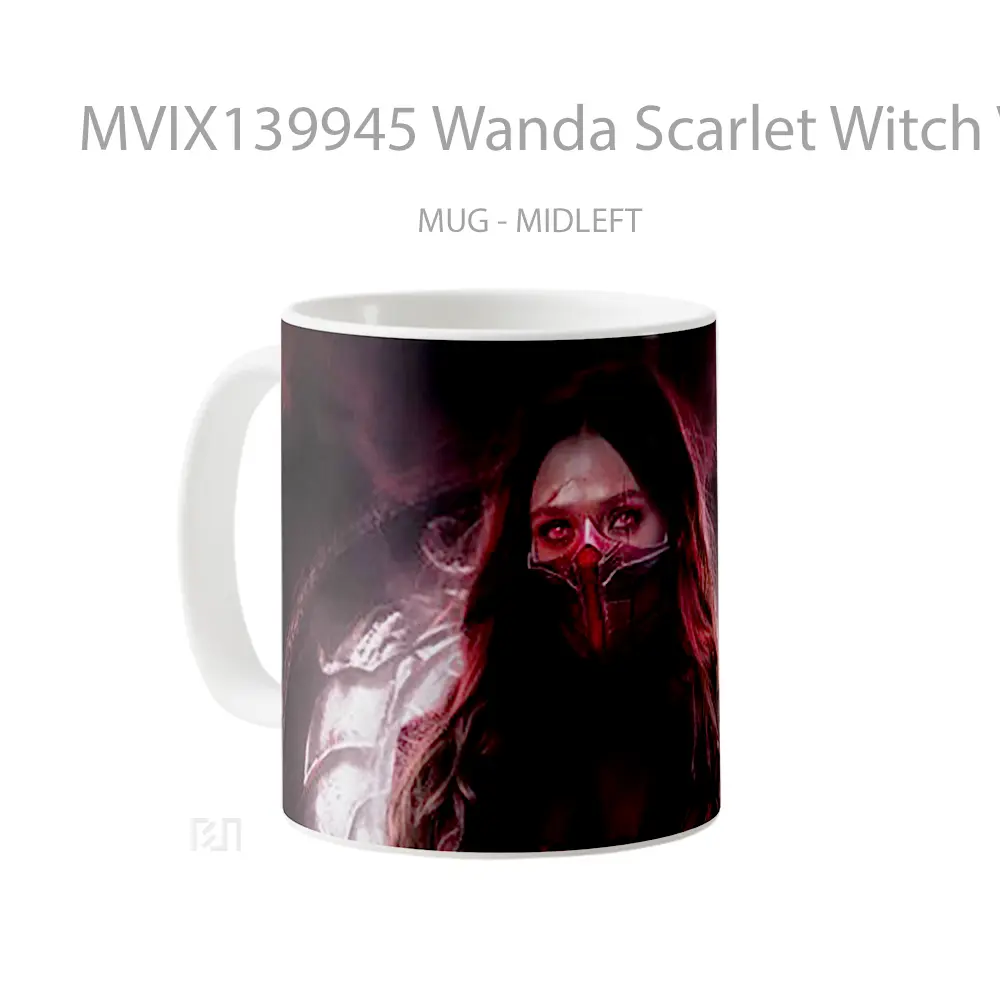 Mug Wanda Scarlet Witch V2 Gelas Superhero - All-side / Desain