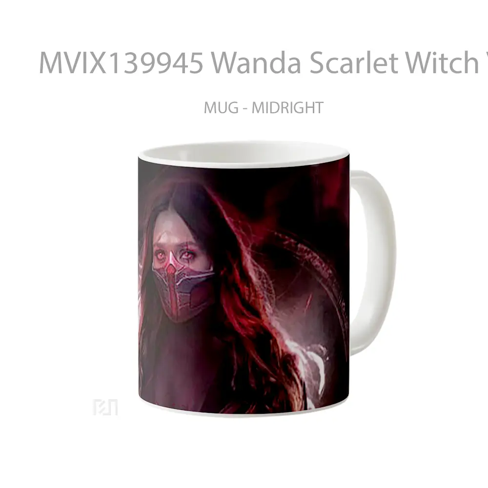 Mug Wanda Scarlet Witch V2 Gelas Superhero - All-side / Desain