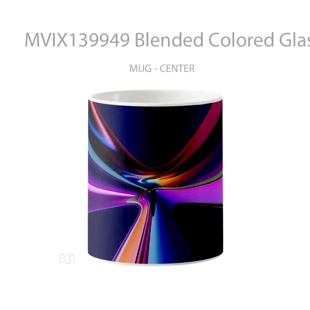 Mug Blended Colored Glass Gelas Keramik Unik