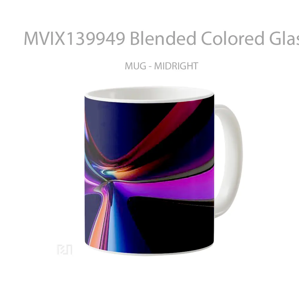 Mug Blended Colored Glass Gelas Keramik Unik - All-side / Desain