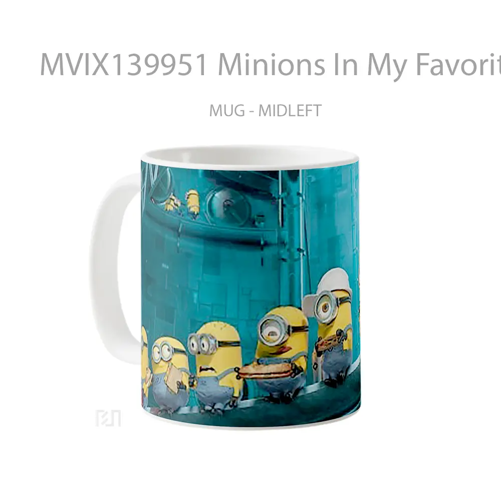 Mug Minions In My Favorite Villain 2 Gelas Kartun - All-side / Desain