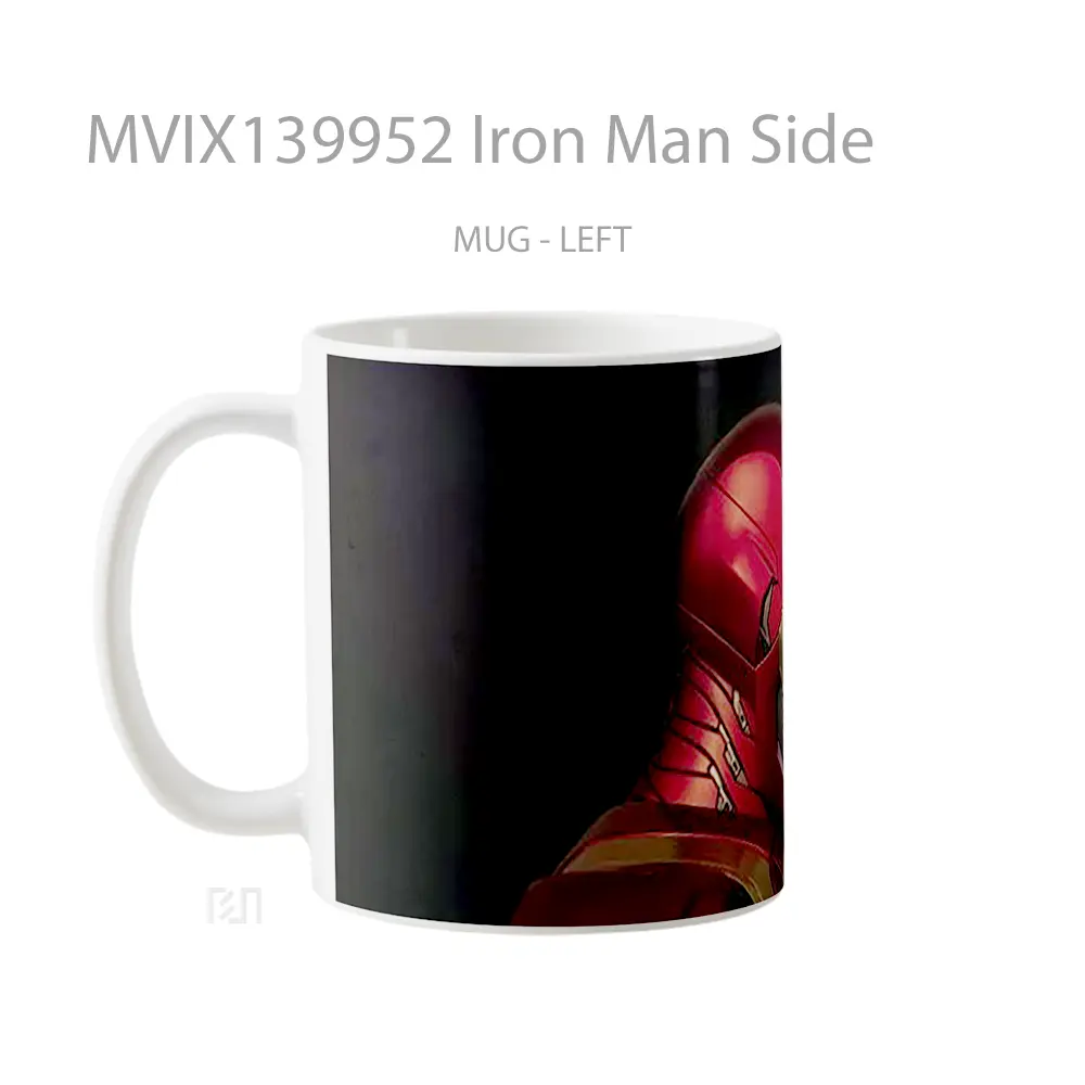 Mug Iron Man Side Gelas Superhero - All-side / Desain