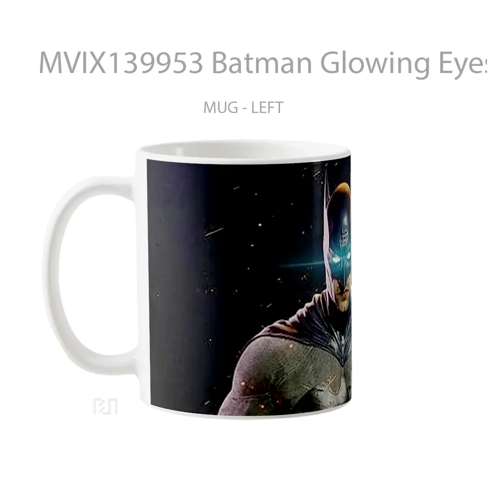 Mug Batman Glowing Eyes Gelas Superhero - All-side / Desain