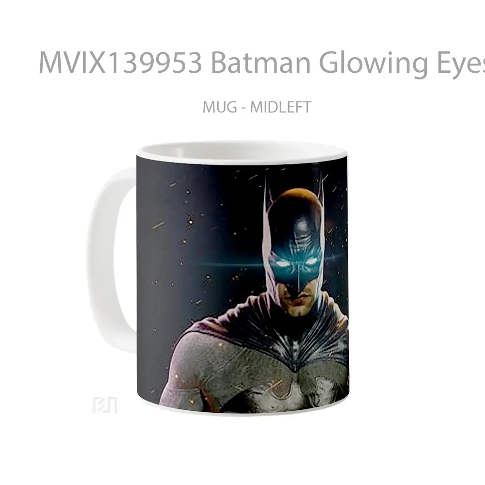 Mug Batman Glowing Eyes Gelas Superhero - All-side / Desain