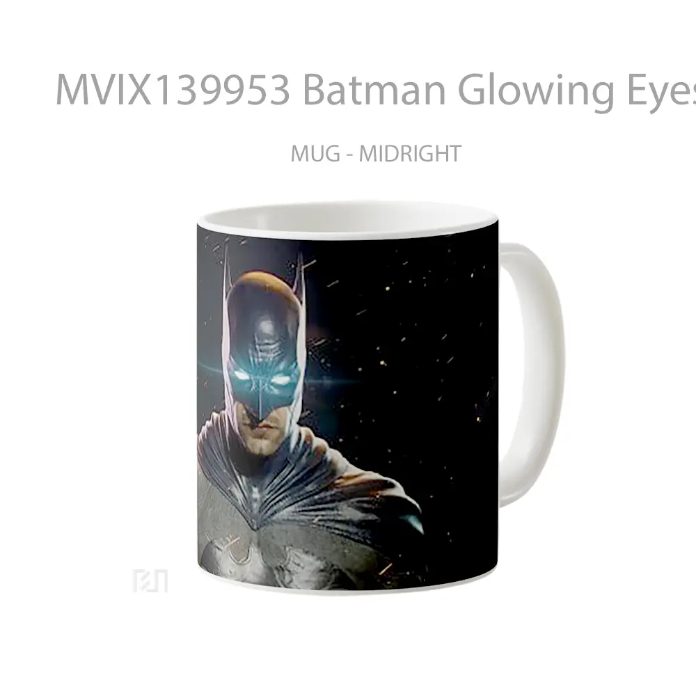 Mug Batman Glowing Eyes Gelas Superhero - All-side / Desain