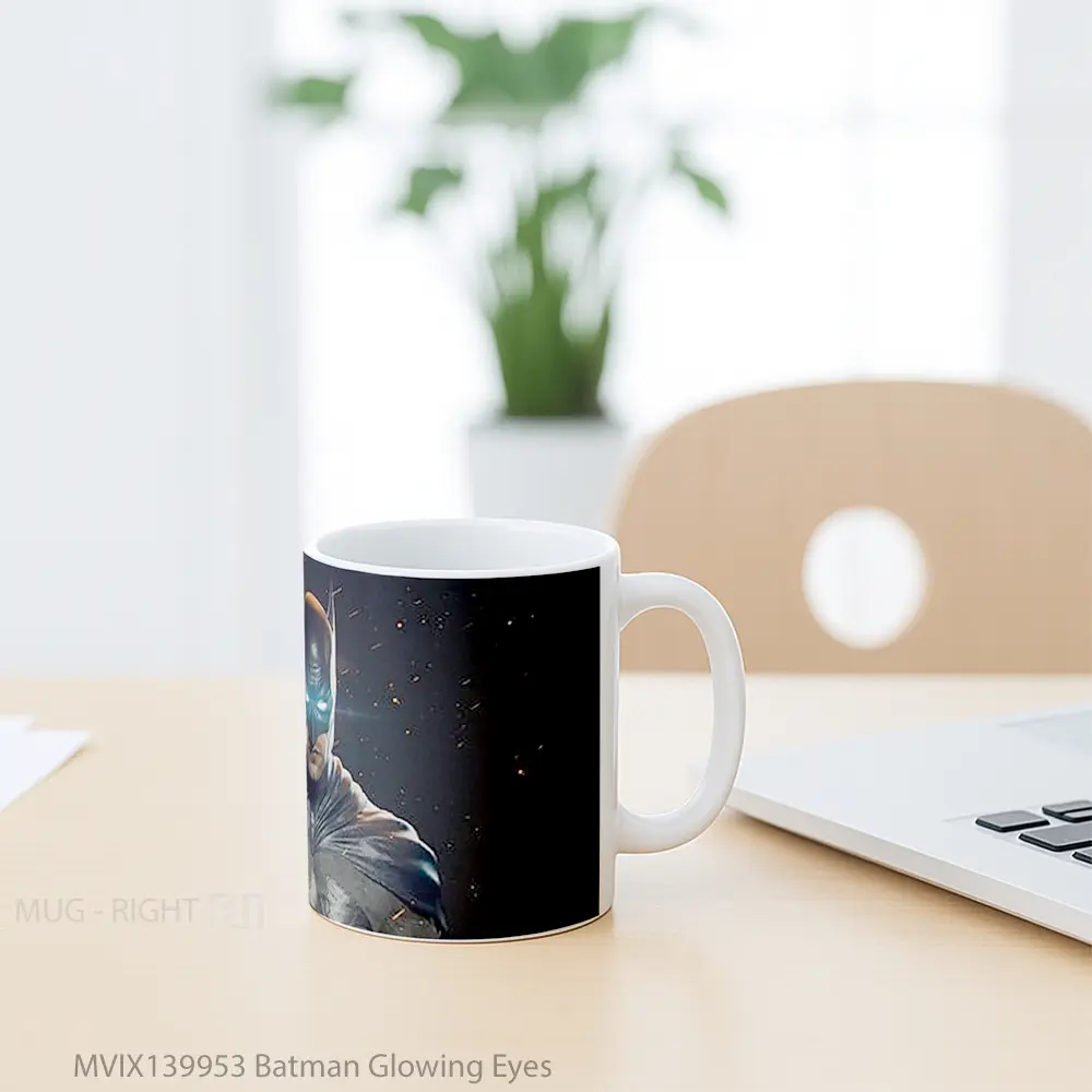 Mug Batman Glowing Eyes Gelas Superhero - All-side / Desain
