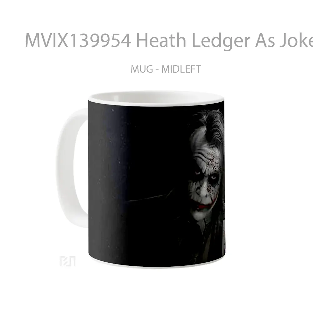 Mug Heath Ledger As Joker With Card Gelas Superhero - All-side / Desain