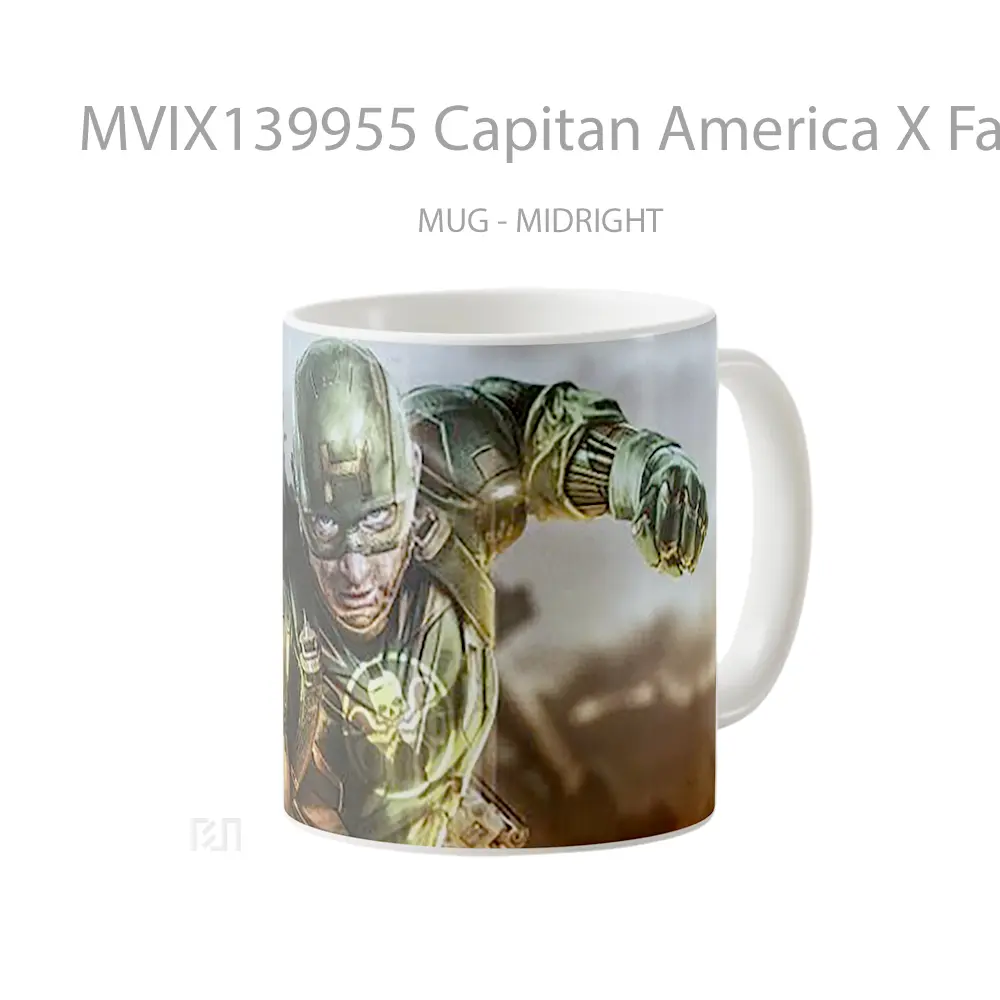 Mug Capitan America X Falcon Gelas Keramik Unik - All-side / Desain