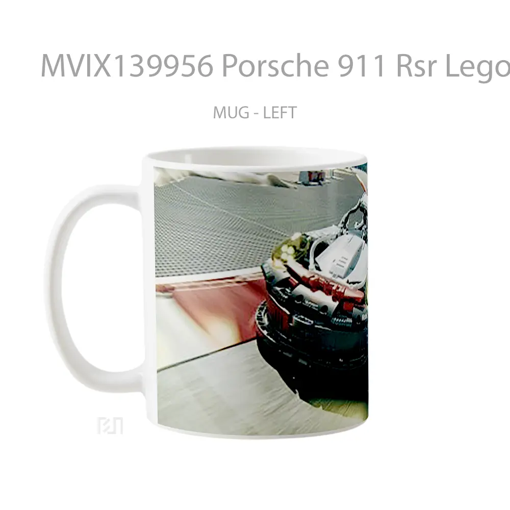 Mug Porsche 911 Rsr Lego Cangkir Mobil - All-side / Desain