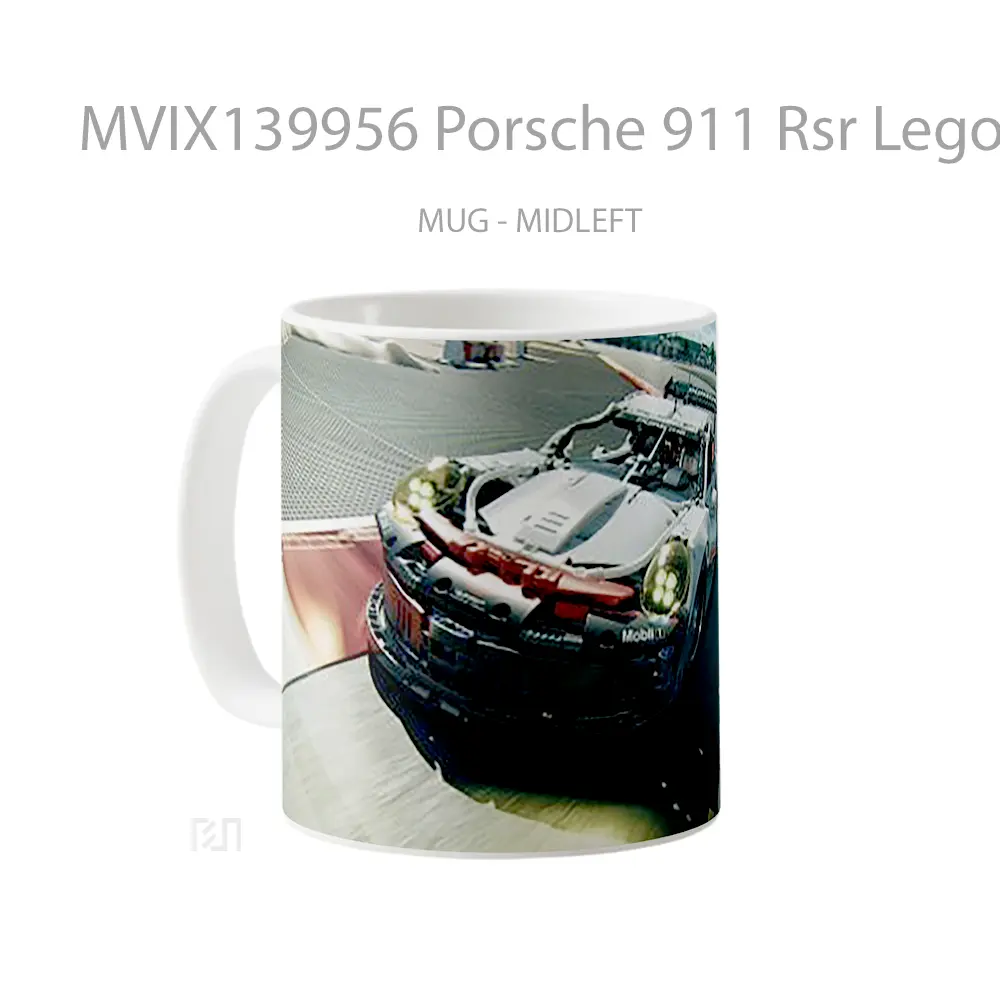 Mug Porsche 911 Rsr Lego Cangkir Mobil - All-side / Desain
