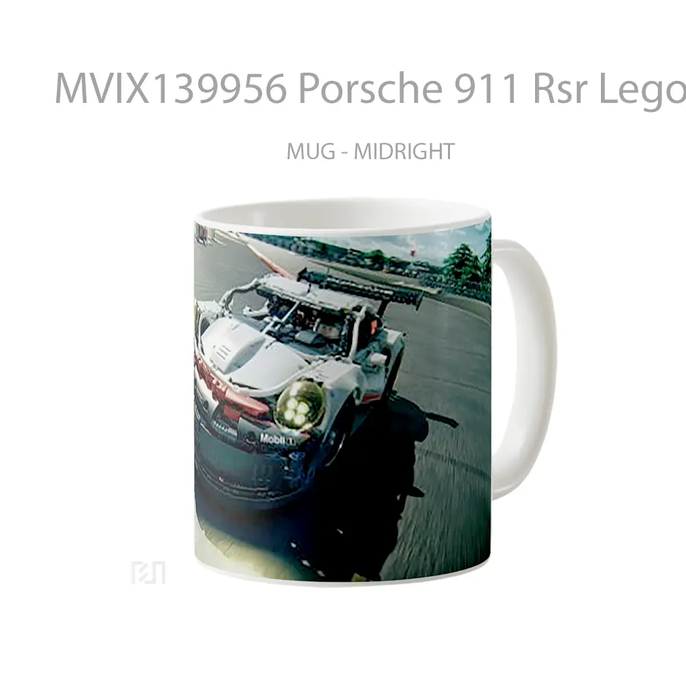 Mug Porsche 911 Rsr Lego Cangkir Mobil - All-side / Desain