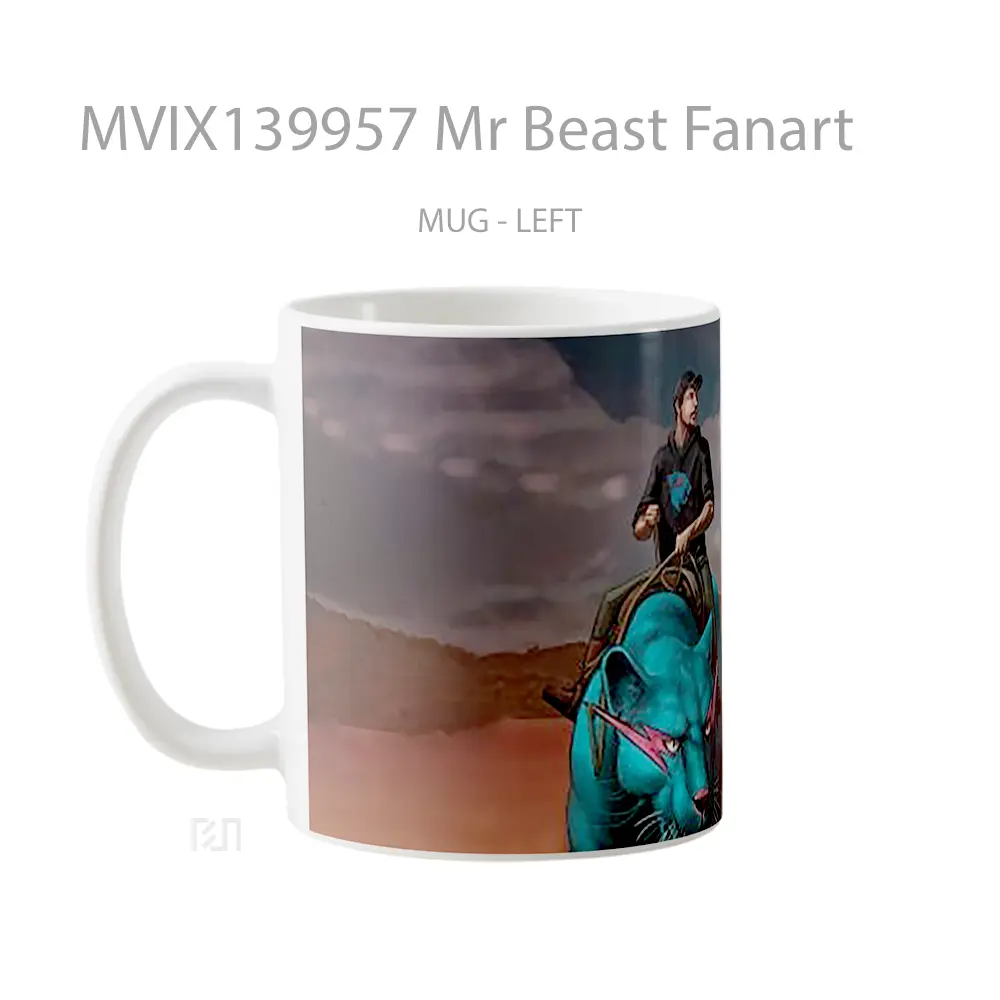 Mug Mr Beast Fanart Gelas Keramik Unik - All-side / Desain