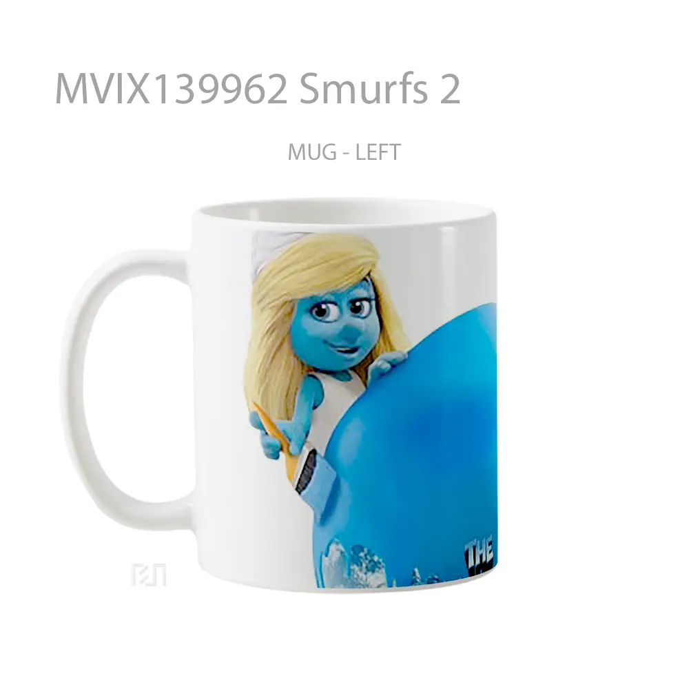 Mug Smurfs 2 Gelas Keramik Unik - All-side / Desain
