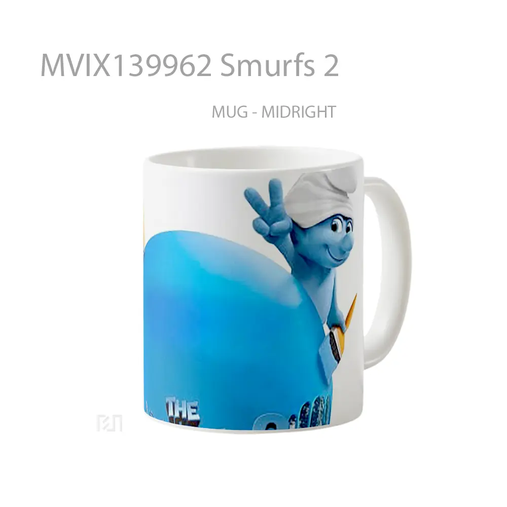 Mug Smurfs 2 Gelas Keramik Unik - All-side / Desain