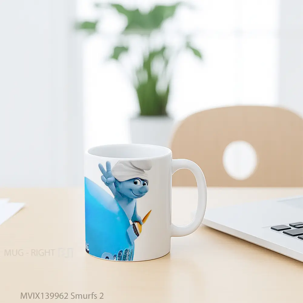 Mug Smurfs 2 Gelas Keramik Unik - All-side / Desain