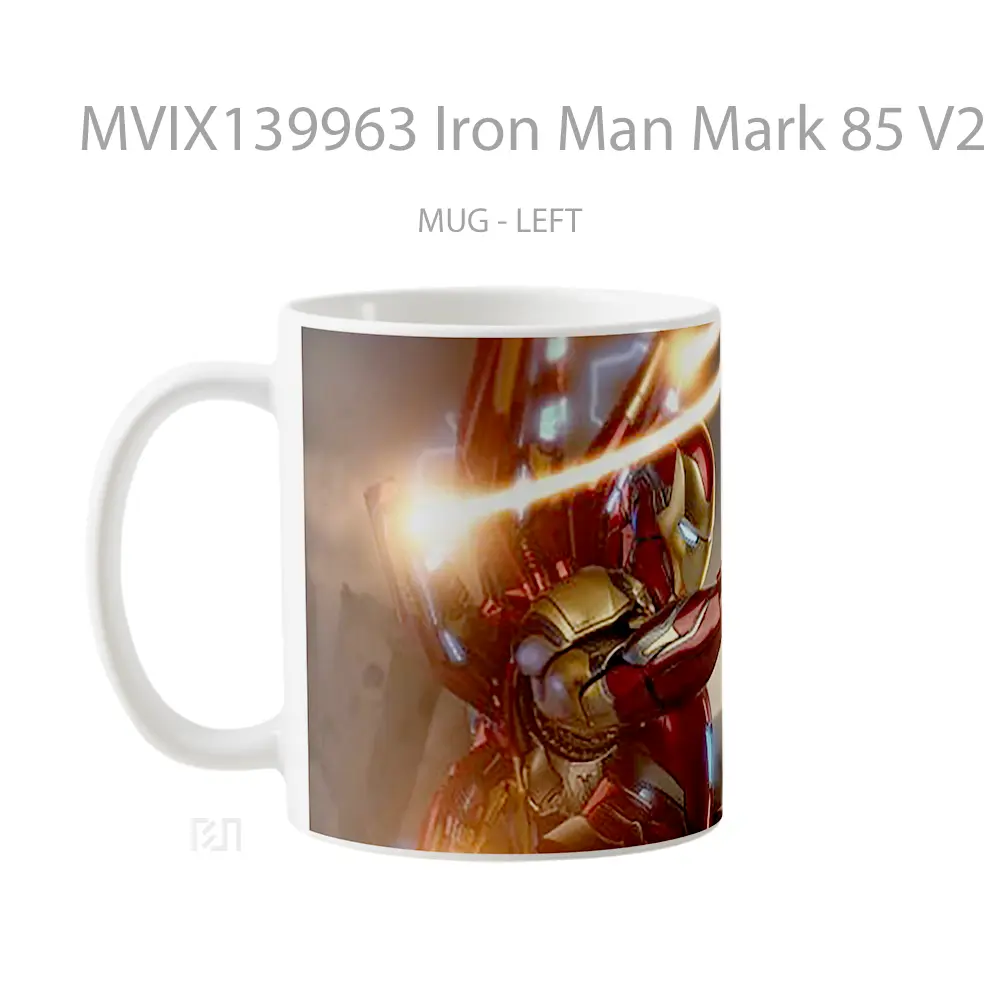 Mug Iron Man Mark 85 V2 Gelas Superhero - All-side / Desain