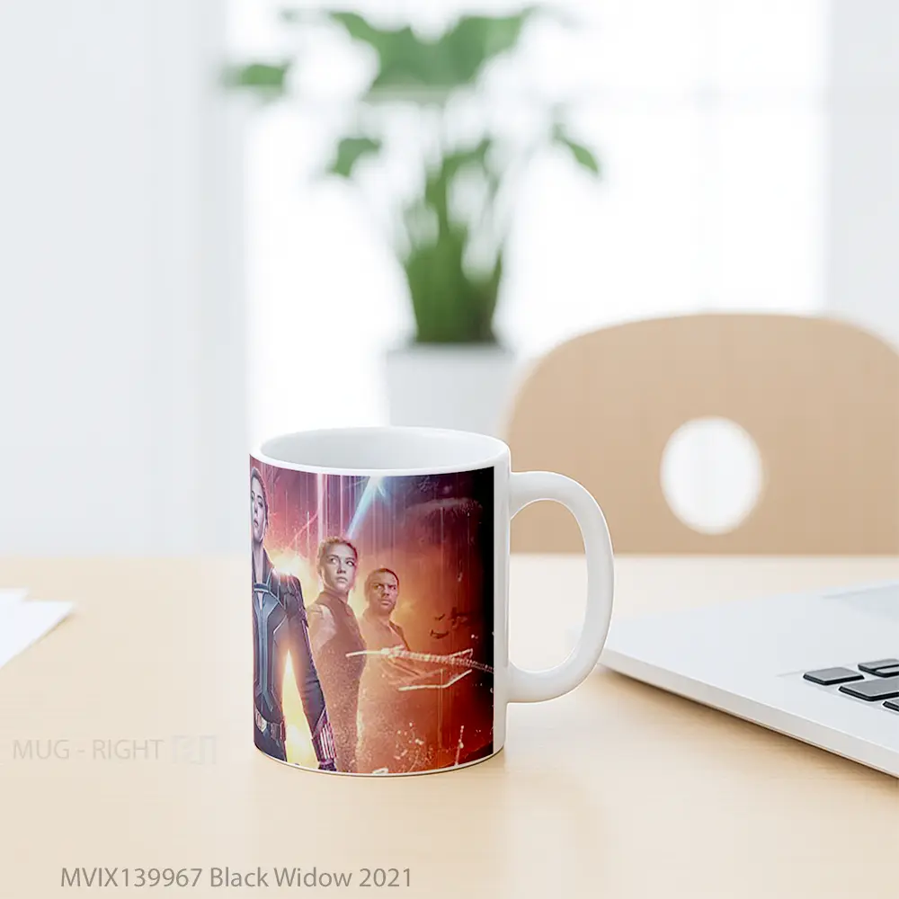 Mug Black Widow 2021 Gelas Superhero - All-side / Desain