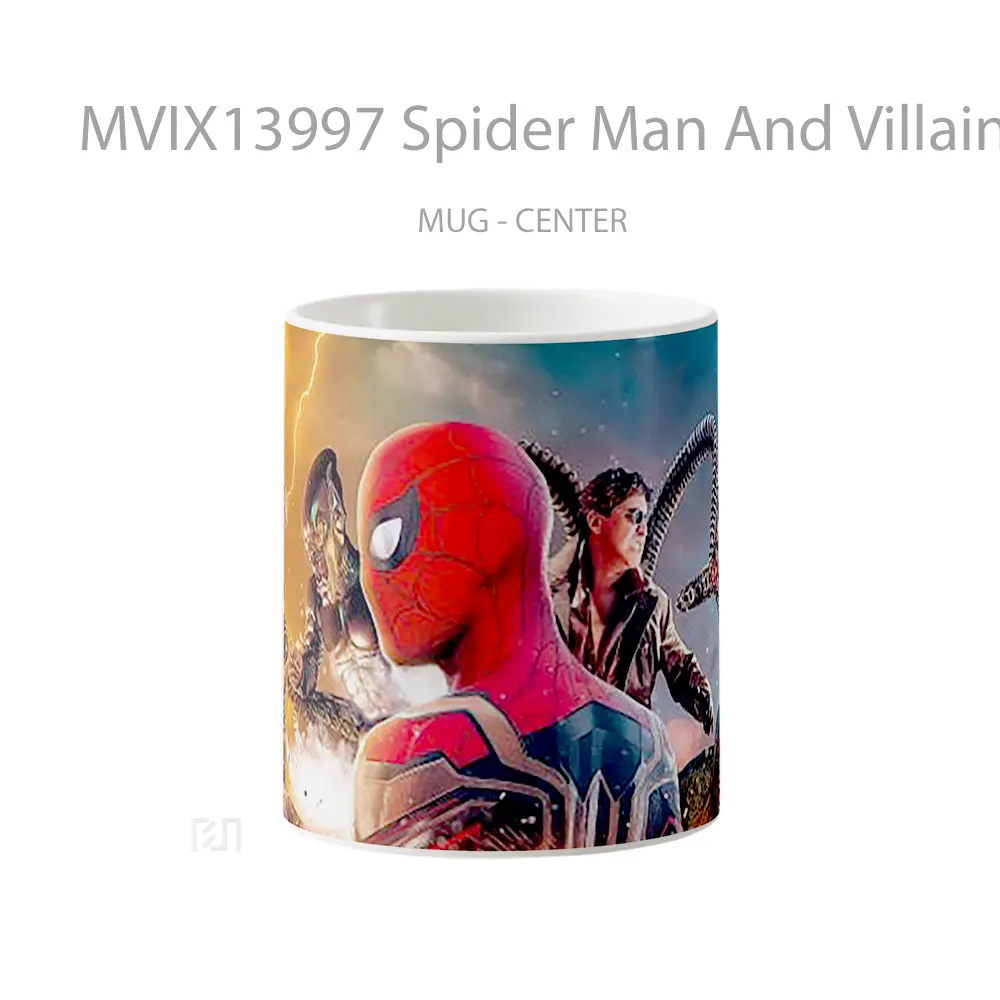 Mug Spider Man And Villains Gelas Superhero