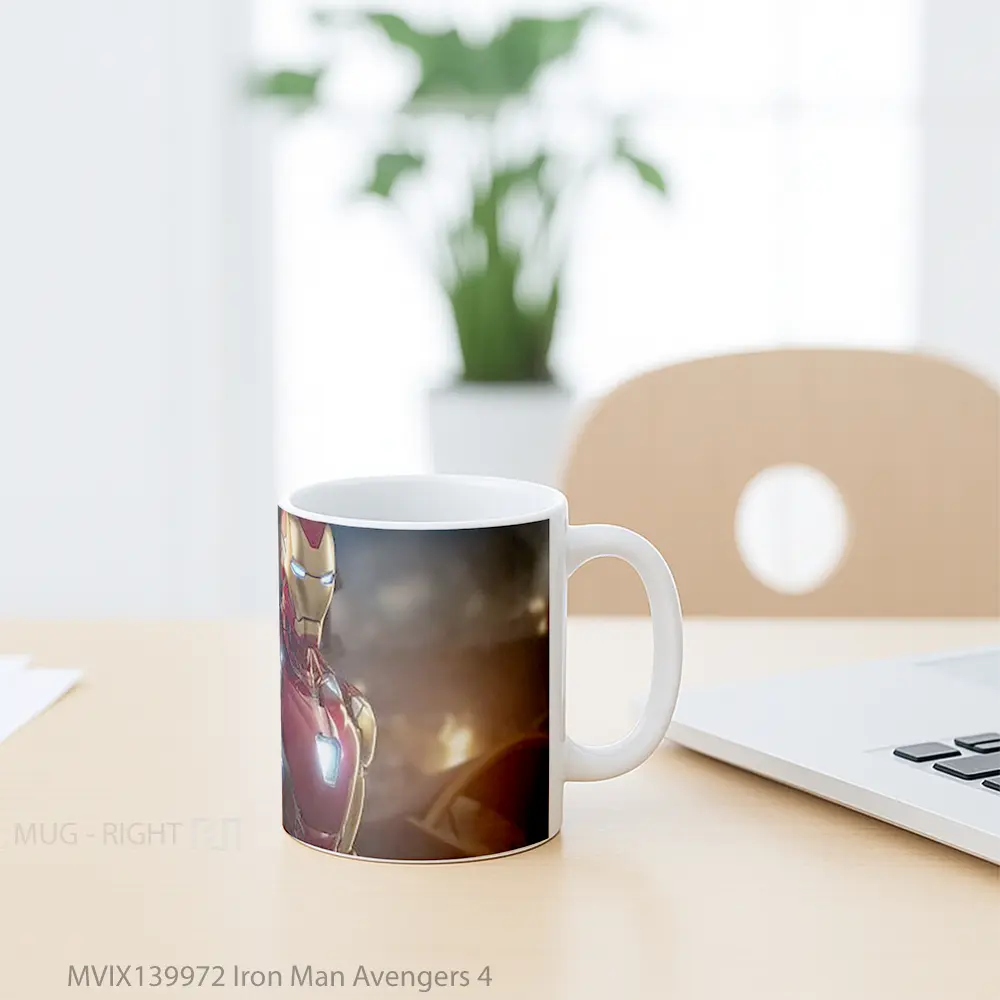 Mug Iron Man Avengers 4 Gelas Superhero - All-side / Desain