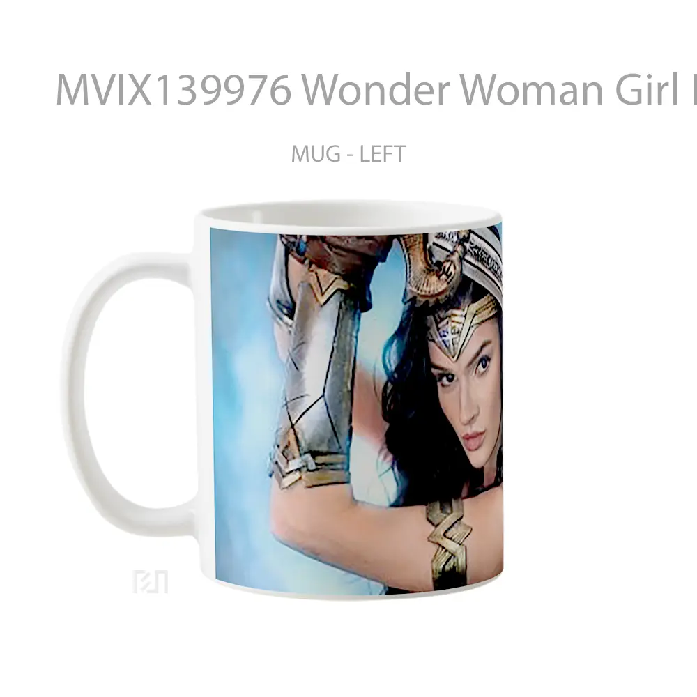 Mug Wonder Woman Girl In Cosplay Gelas Superhero - All-side / Desain