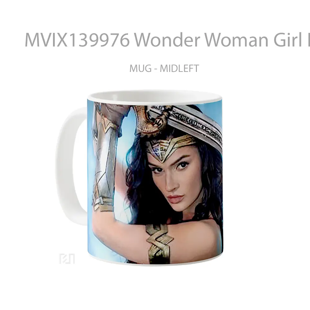 Mug Wonder Woman Girl In Cosplay Gelas Superhero - All-side / Desain
