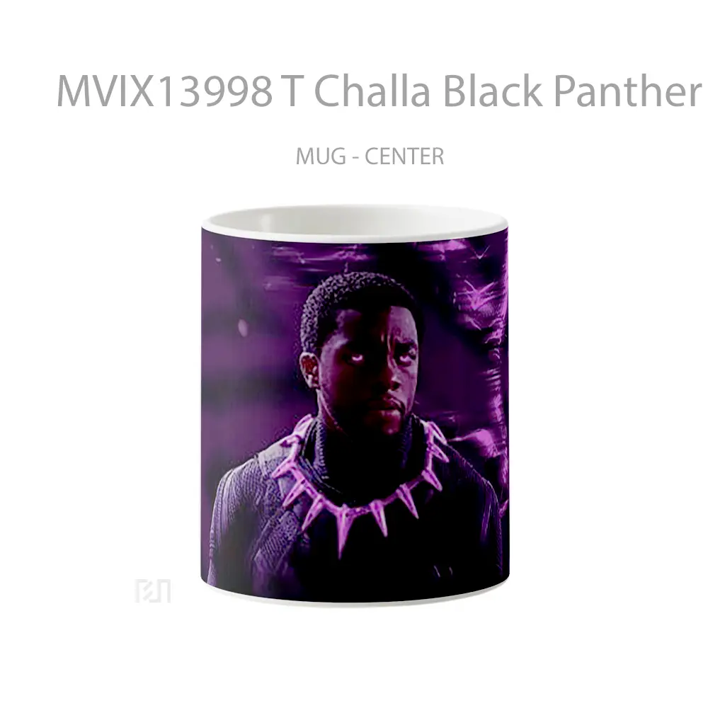 Mug T Challa Black Panther Wakanda Forever Gelas Superhero