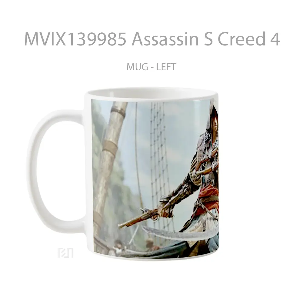 Mug Assassin S Creed 4 Gelas Keramik Unik - All-side / Desain