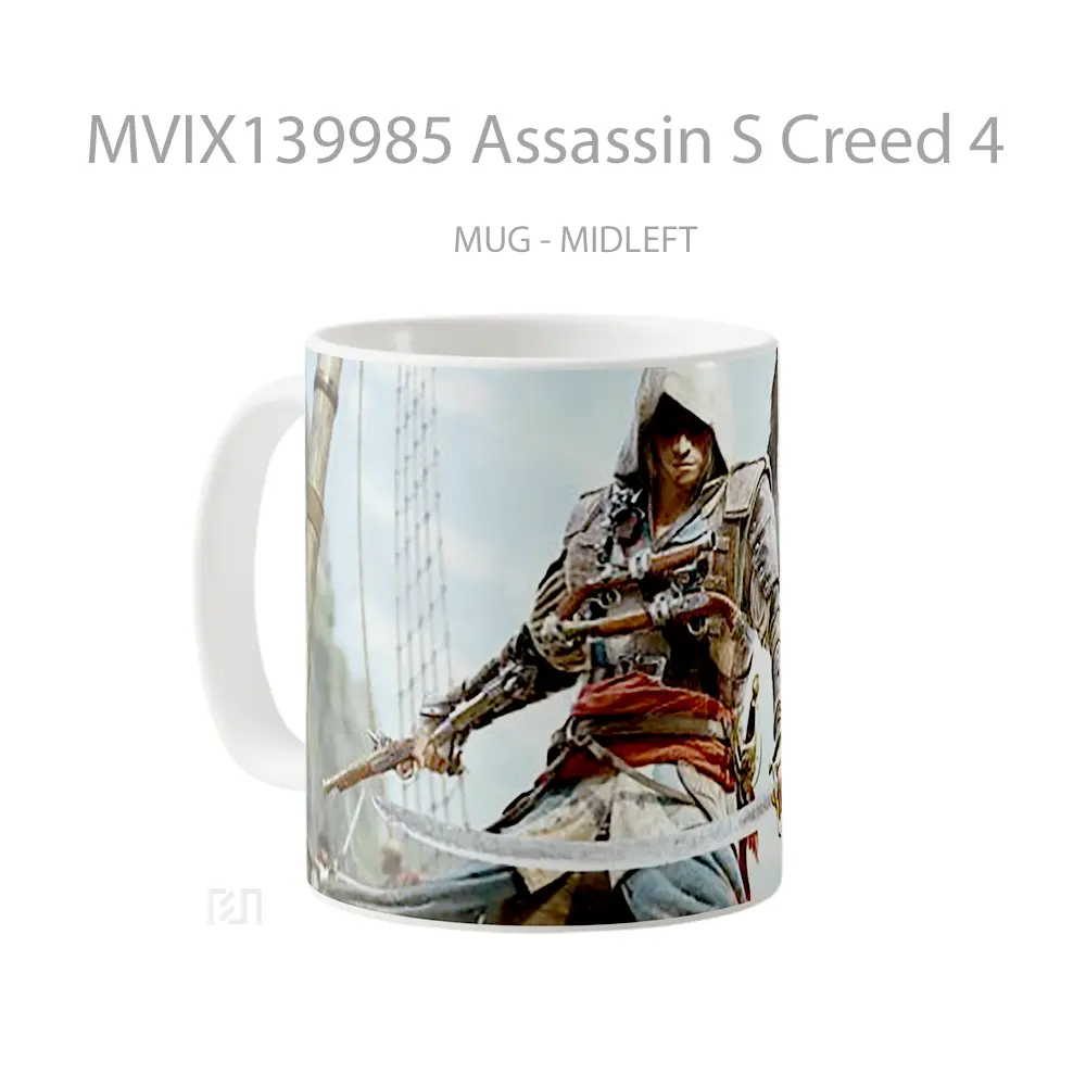 Mug Assassin S Creed 4 Gelas Keramik Unik - All-side / Desain