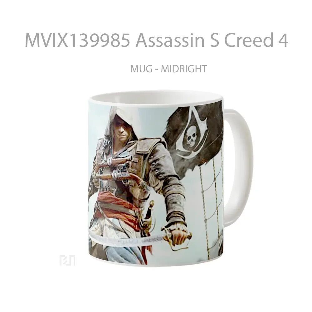 Mug Assassin S Creed 4 Gelas Keramik Unik - All-side / Desain