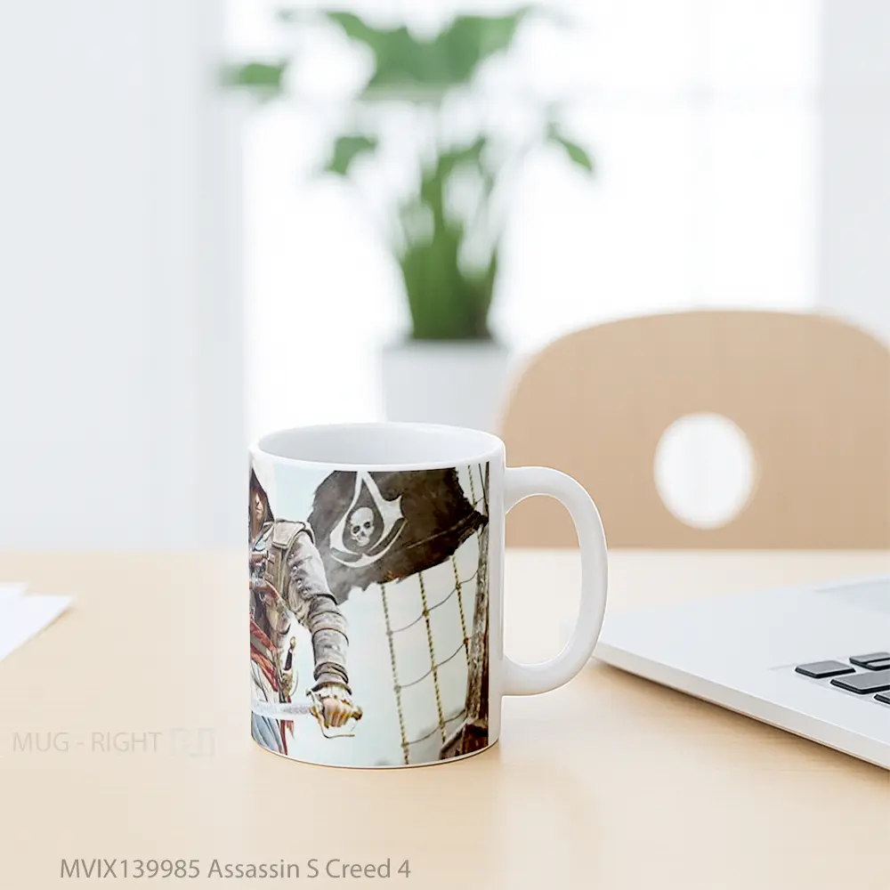 Mug Assassin S Creed 4 Gelas Keramik Unik - All-side / Desain