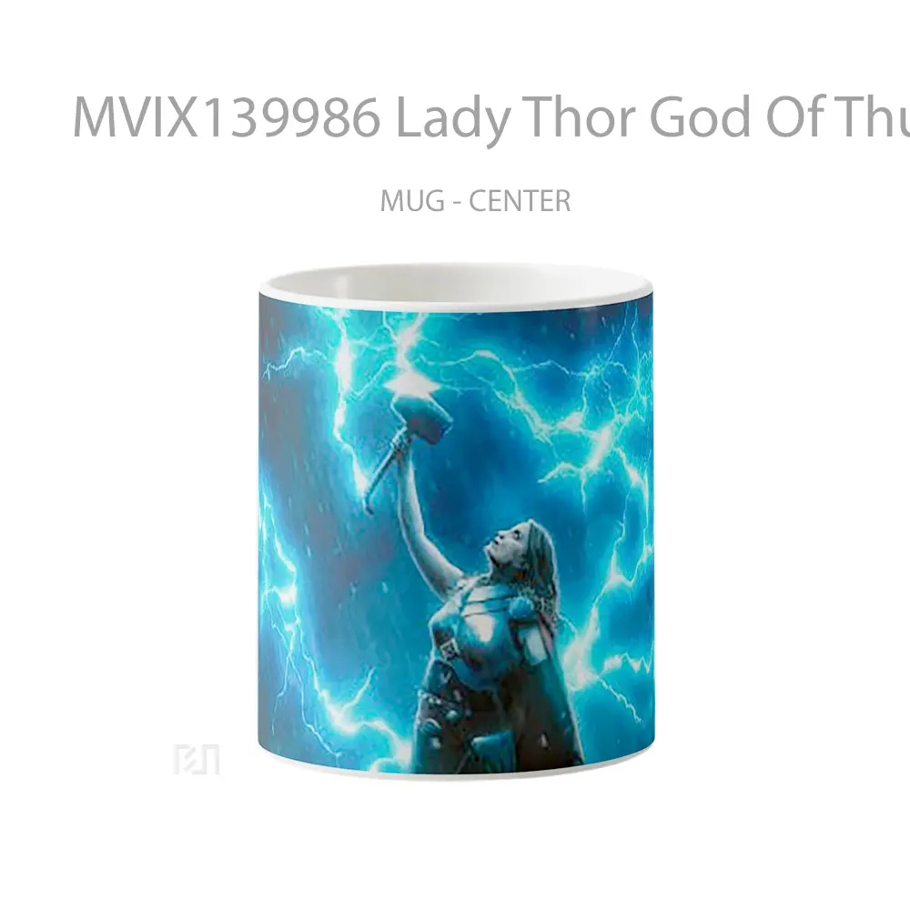 Mug Lady Thor God Of Thunder Gelas Superhero