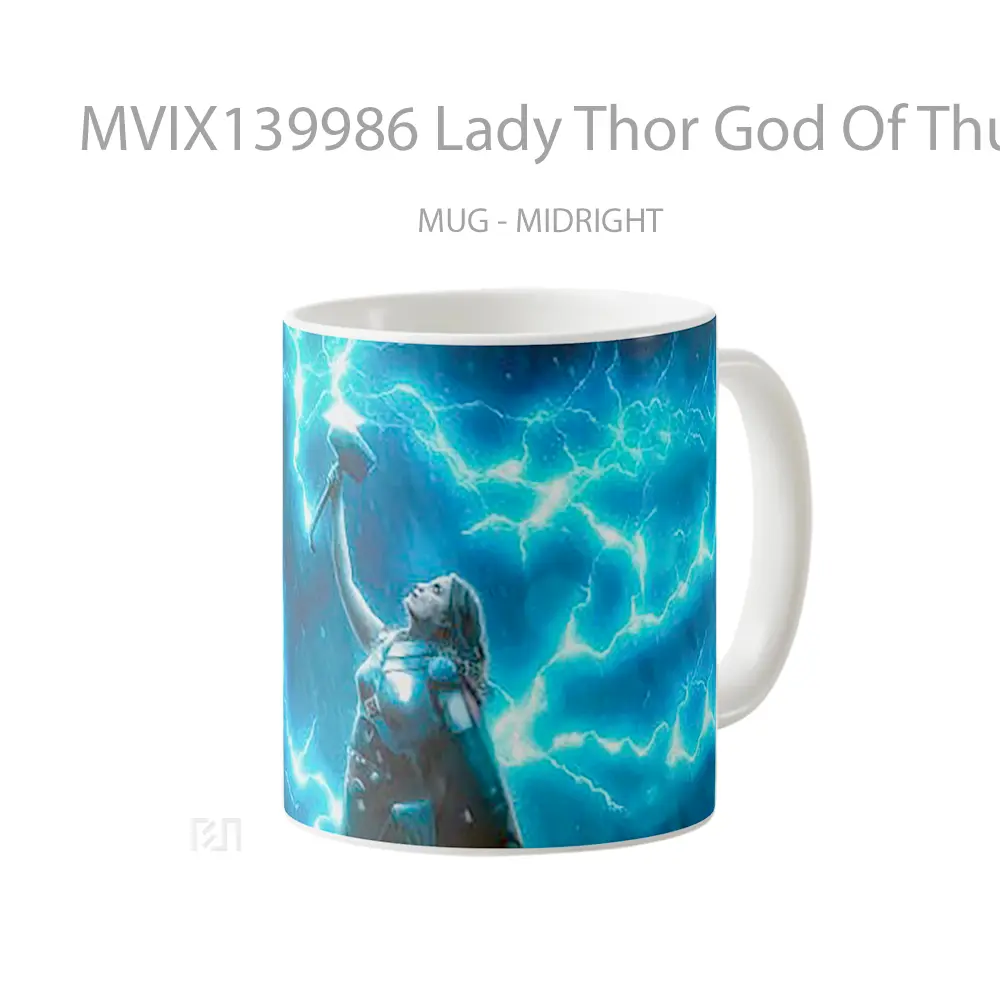 Mug Lady Thor God Of Thunder Gelas Superhero - All-side / Desain