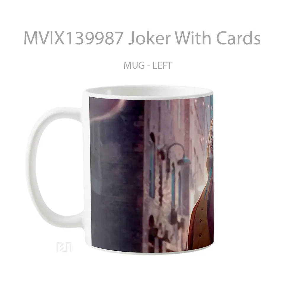 Mug Joker With Cards Gelas Superhero - All-side / Desain