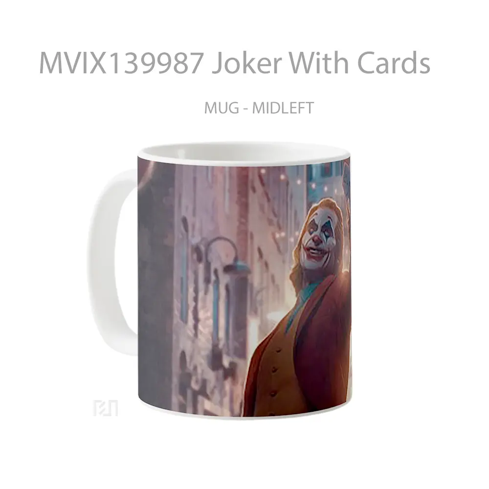 Mug Joker With Cards Gelas Superhero - All-side / Desain