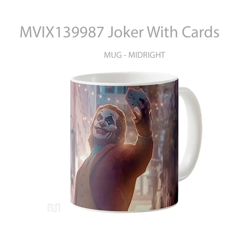 Mug Joker With Cards Gelas Superhero - All-side / Desain