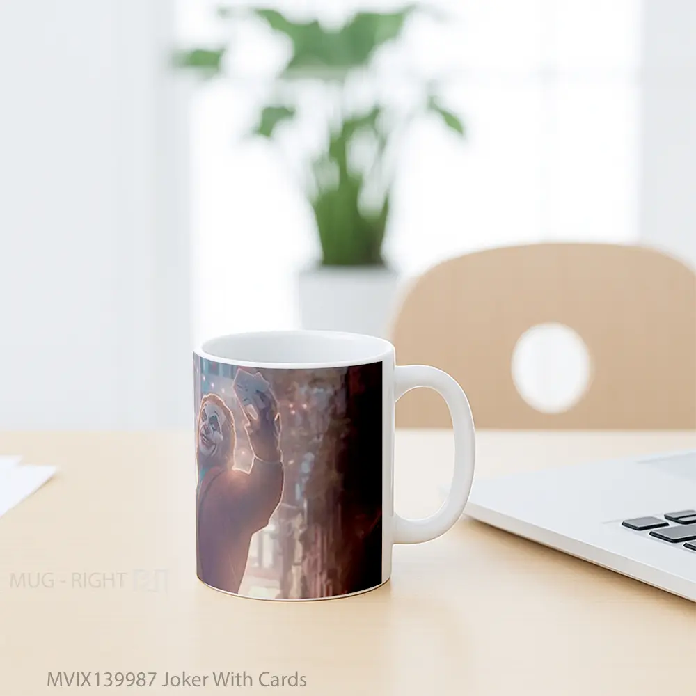 Mug Joker With Cards Gelas Superhero - All-side / Desain