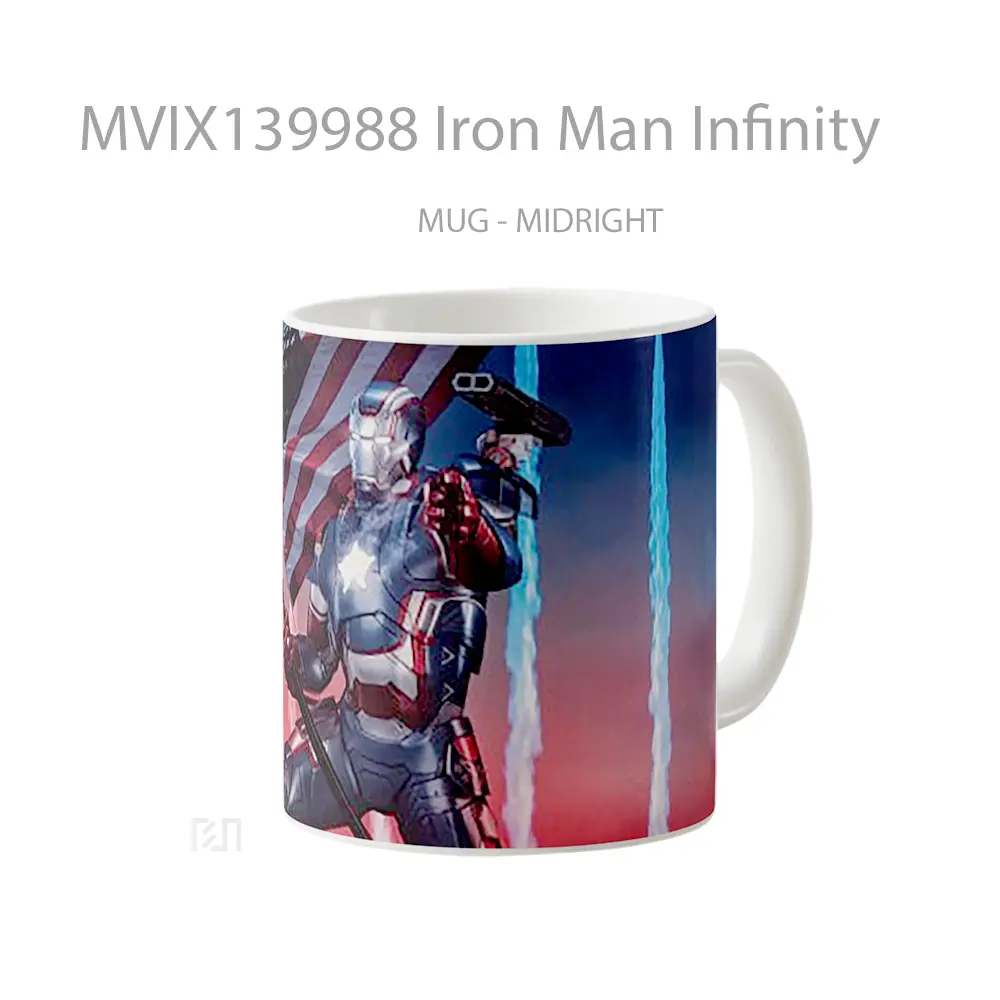 Mug Iron Man Infinity Gelas Superhero - All-side / Desain