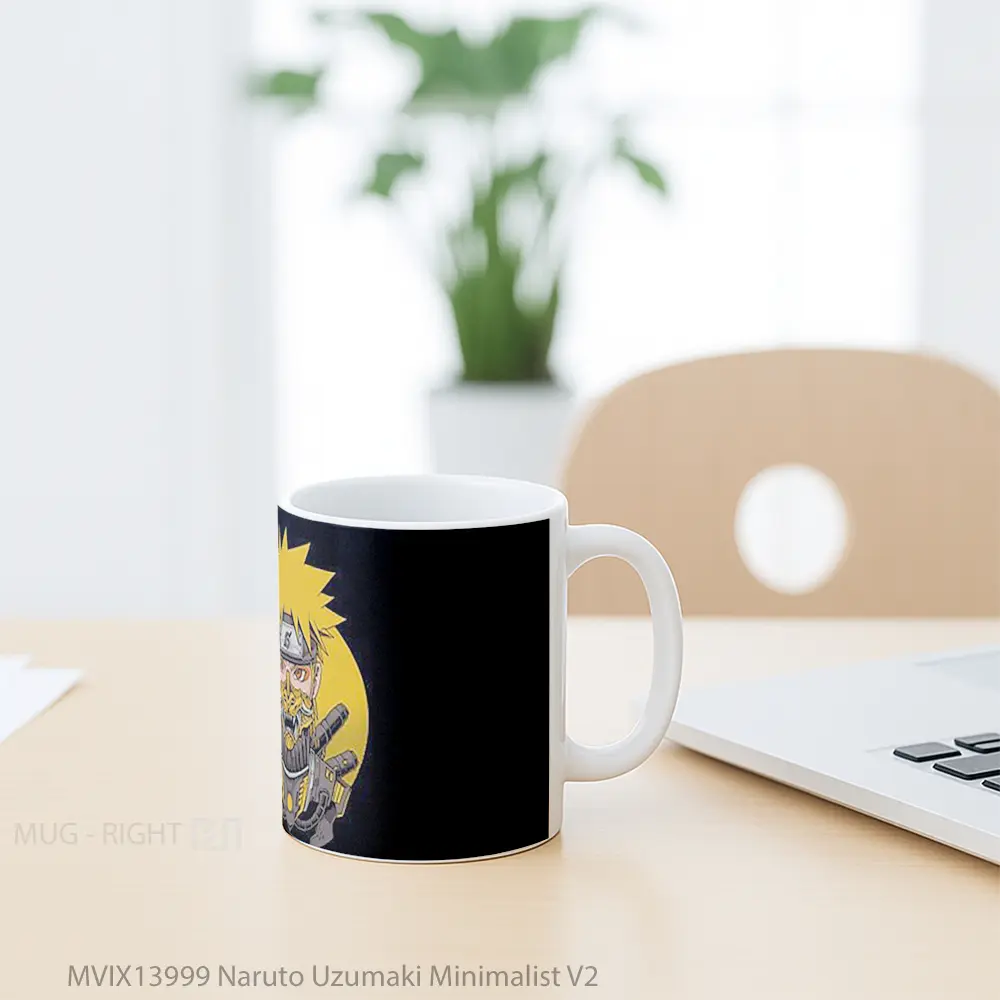 Mug Naruto Uzumaki Minimalist V2 Cangkir Anime - All-side / Desain